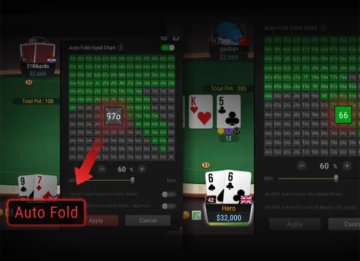 GGPoker Rush and Cash移动端玩法界面