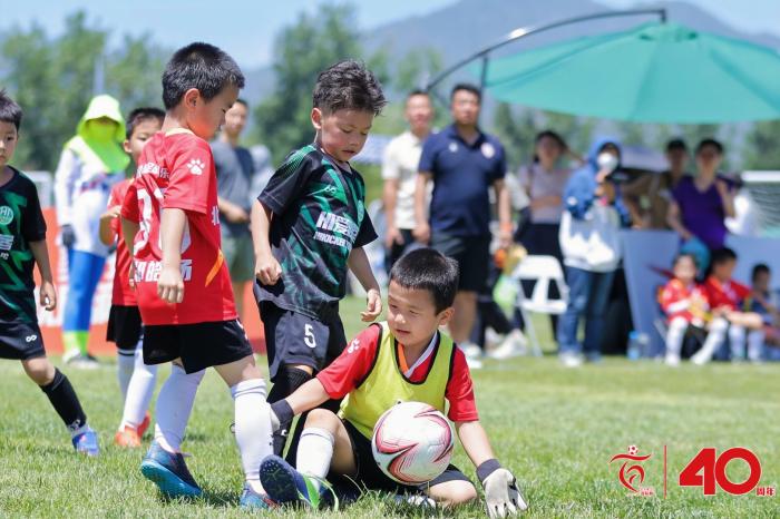 6岁7岁小球员共赴百队杯足球节